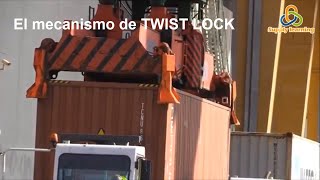 CONTENEDORES TWIST LOCK y OPERACIONES PORTUARIAS [upl. by Rydder]