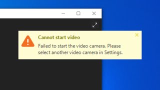 How To Fix Zoom Cannot Start Video Camera Problem on Windows 10 [upl. by Akciret555]