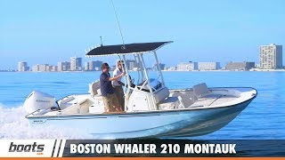 Boston Whaler 210 Montauk Video Boat Review [upl. by Stuart]