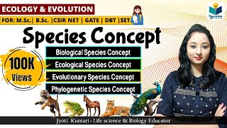 SPECIES CONCEPT BiologicalPhylogenetic EvolutionaryEcological [upl. by Yttak]