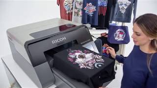 How to print on Ri 1000 Direct to Garment printer [upl. by Haliled]