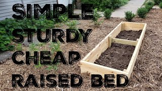 How To Build A Simple Sturdy and Inexpensive Raised Bed Garden Box [upl. by Alegnasor]