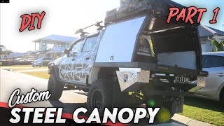 Custom Steel Canopy Build Part 1  4x4 [upl. by Lamoureux]