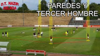 Ejercicio de Fútbol Paredes y Tercer Hombre [upl. by Eiznekcam]