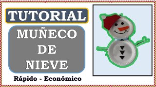 Cómo Hacer un MUÑECO DE NIEVE Menos de 5 Mins  Pedagogía MX [upl. by Dorcia]