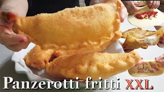 PANZEROTTI FRITTI XXL 🇮🇹 ricetta facile 🇮🇹 FRIED ITALIAN PANZEROTTI [upl. by Yuh]