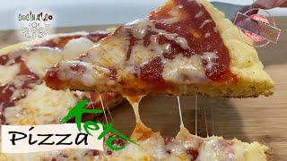 como hacer 🍕 PIZZA KETO CETOGENICA RAPIDA con harina de almendras HOW MAKE BEST almond flour 4K [upl. by Sutelc144]