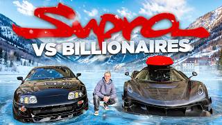 1000HP Supra terrorizing Billionaires Hypercarmeet in Switzerland [upl. by Dnalrag807]