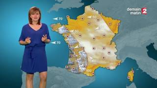 LA METEO de VALERIE MAURICE le 2016 04 19 SOIR sur FRANCE 2 [upl. by Anastassia]