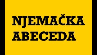 Njemački Jezik  01 Njemačka Abeceda  Das Alphabet [upl. by Katya]