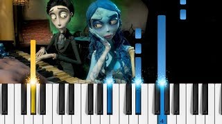 quotThe Piano Duetquot  Tim Burtons Corpse Bride  Piano Tutorial [upl. by Queridas816]