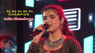 Sa Re Ga Ma Pa Champions  Ankita Bhattacharyya  Live Show  Jhankar Studio [upl. by Nosrettap]