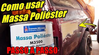 APLICAÇÃO MASSA POLIÉSTER  LB garage [upl. by Savick]