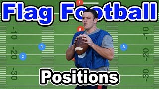 Offensive Positions in Flag Football [upl. by Rahal]