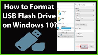 How to Format USB Flash Drive on Windows 10 [upl. by Yim254]