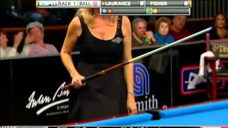 031812 WPBA Masters  Final rack 1 Allison Fisher vs Ewa Mataya Laurance Billiard HD [upl. by Vescuso]