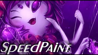 Muffet SPEEDPAINT  Undertale [upl. by Keyes759]