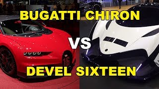 Bugatti Chiron vs Devel Sixteen RaceWho is Best [upl. by Annad]