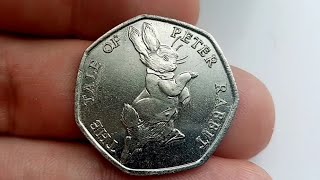 Whats the 2017 Peter Rabbit 50 Pence Coin WORTH [upl. by Marji]