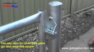 Gate Latch 2 way for round pipe and square [upl. by Ecilahc143]