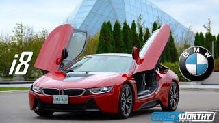 2017 BMW i8 Protonic Red Edition PlugInHybrid Review [upl. by Clintock]