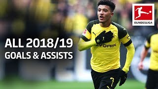 Jadon Sancho  All Goals and Assists 201819 [upl. by Conias]