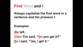 Capitalization Lesson  When to Capitalize in the English Language [upl. by Jat]