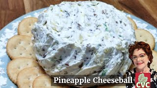 Pineapple Cream Cheese Ball  Southern Appetizer Recipes [upl. by Yuk]