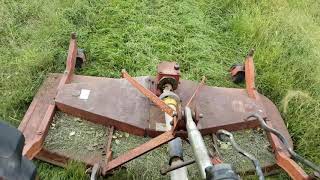 Cutting grass with the Caroni finishing mower [upl. by Nevaj]