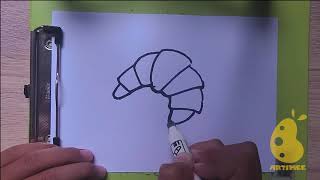 How to Draw croissant [upl. by Balkin]