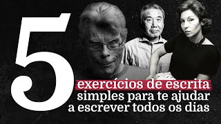 5 exercícios de escrita simples para te ajudar a escrever todos os dias [upl. by Notsuj]