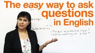 Speaking English The easy way to ask questions [upl. by Mukul916]