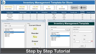 Inventory Management Template for Store [upl. by Ninahs]