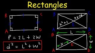 Rectangles  Properties of Parallelograms Special Quadrilaterals  Geometry [upl. by Let249]