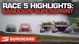 Race 5 Highlights  Penrite Oil Sandown SuperSprint  Supercars 2021 [upl. by Archle]