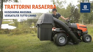 Trattorini Rasaerba Husqvarna  Come usarli tutto lanno [upl. by Ienttirb]