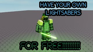 Roblox  How to get REALLY good Lightsabers FREE [upl. by Harry887]