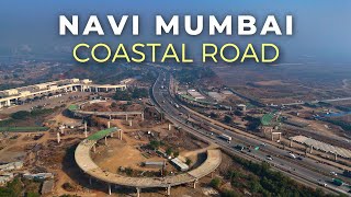 Navi Mumbai Coastal Road Progress  Atal Setu To NMIA  January 2025 Update [upl. by Lindi]