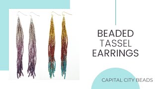 Beaded Tassel Earrings [upl. by Kenrick]