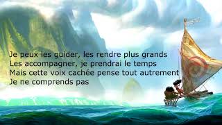 Vaiana Le bleu lumière lyrics [upl. by Yxor]