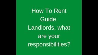 How to Rent Guide and Legionella Risk Assessments Your landlords responsibilities [upl. by Feodore270]