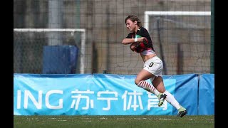 Female footballer took off her jersey to celebrate a goal [upl. by Marchese317]