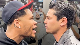 Ryan Garcia PUSHES Devin Haney  FULL ALTERCATION VIDEO amp Near BRAWL [upl. by Kaslik]