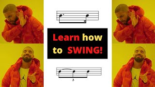 How to swing rhythms  Jazz Swing Feel Explained [upl. by Ailem]