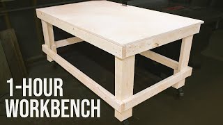 The 1Hour Workbench  Outfeed Table  Woodworking DIY [upl. by Anders]