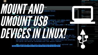 Mount and unmount USB devices in the linux terminal  mount umount commands Linux [upl. by Assirod]