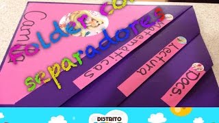 Como hacer folder con separaciones [upl. by Oidacra994]