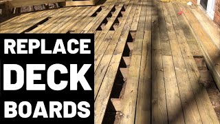 How To Replace Deck Boards [upl. by Ylloh]