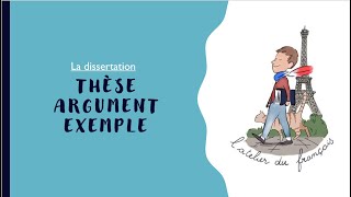 Thèse argument exemple  DISSERTATION 3  Leçon de français C1C2  Cours de méthode [upl. by Puglia576]