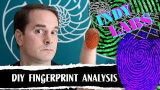 DIY Fingerprint Analysis  Indy Labs 33 At Home DIY Science [upl. by Yltnerb194]